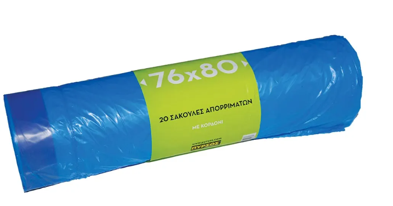 PYRSOS GARBAGE BAGS WITH STRAP 20 PCS 23507 ΠΥΡΣΟΣ ΣΑΚΟΥΛΕΣ ΣΚΟΥΠΙΔΙΩΝ ΜΕ ΚΟΡΔΟΝΙ 20 ΤΕΜ 23507